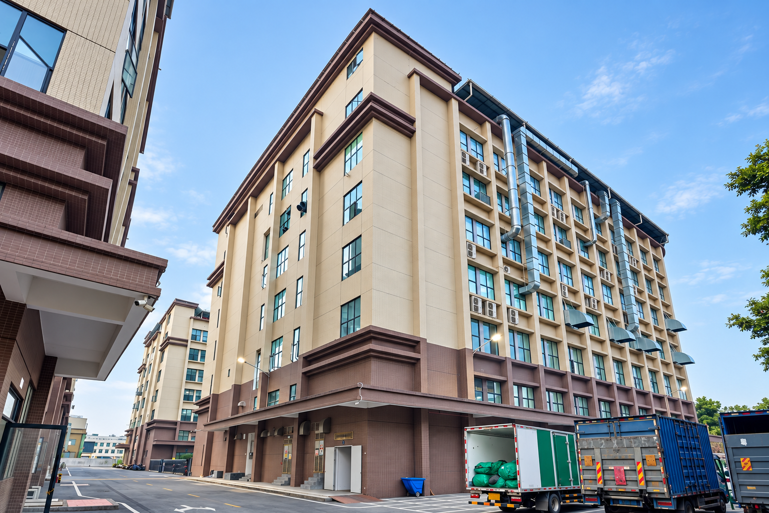 Refined exterior view of the Sanfeng packaging manufacturing facility
