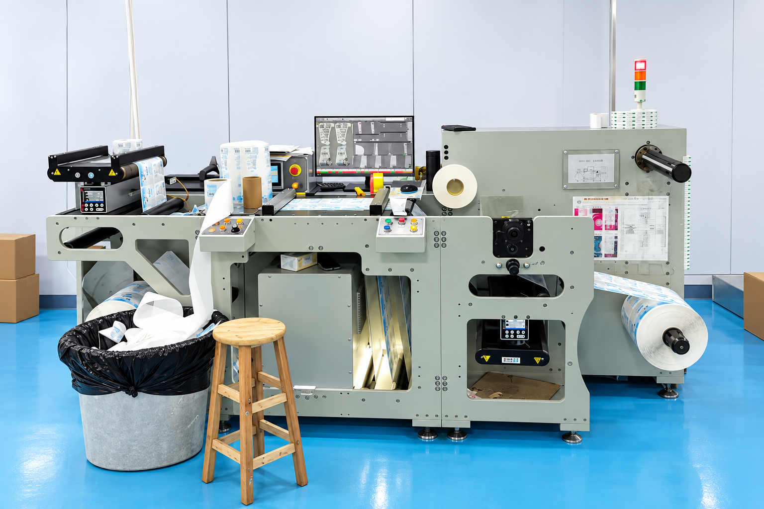 Controlled packaging production and inspection environment