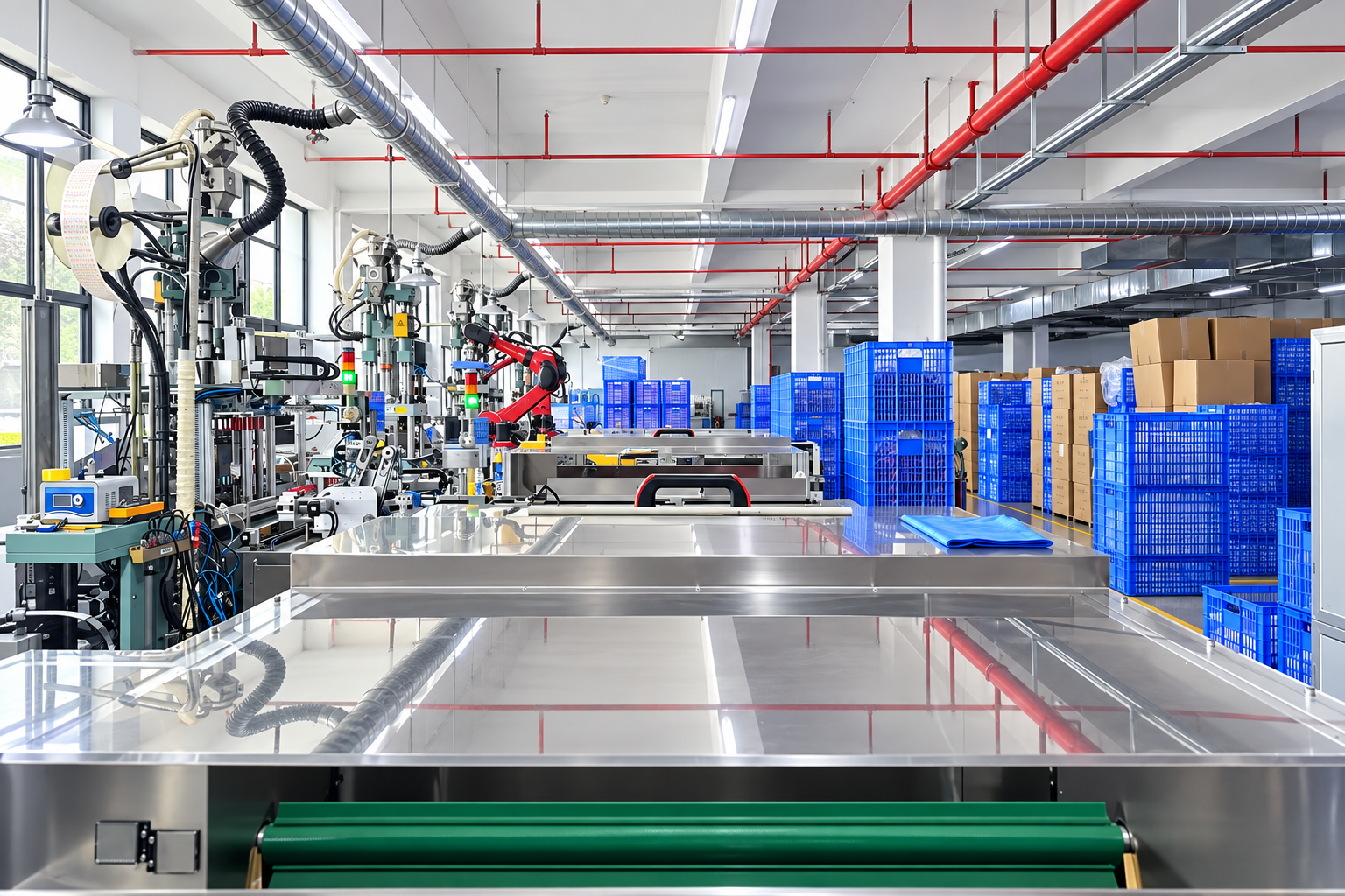 Clean packaging production and quality inspection environment
